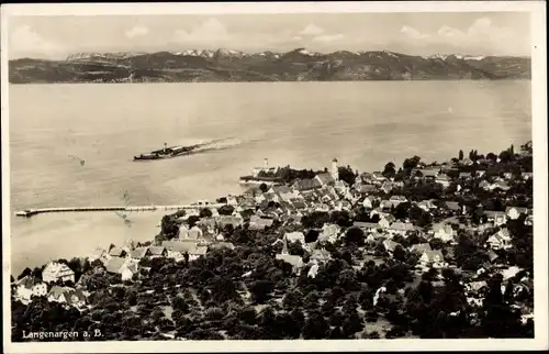 Ak Langenargen am Bodensee, Panorama