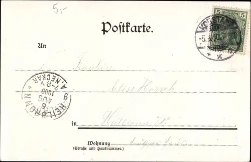 Ak Konstanz am Bodensee, Teilansicht, Kirche