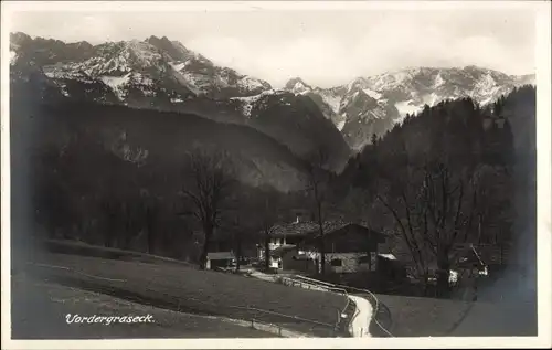 Ak Vordergraseck Graseck Garmisch Partenkirchen in Oberbayern, Forsthaus