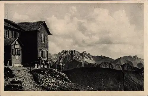 Ak Oberstdorf im Oberallgäu, Edmund Probst Haus, Nebelhornhaus