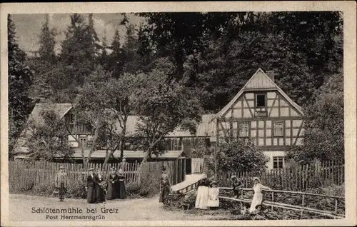 Ak Mohlsdorf Teichwolframsdorf Thüringen, Schlötenmühle