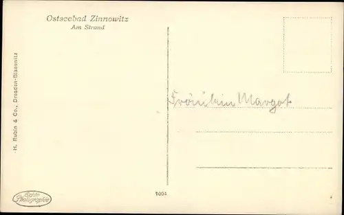 Ak Ostseebad Zinnowitz auf Usedom, Am Strand, Strandkörbe, Seebrücke, Fahnen, Badegäste