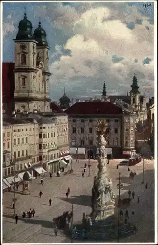 Ak Linz in Oberösterreich, Franz Josefs Platz, 1. Deutsches Bundesturnfest 1922
