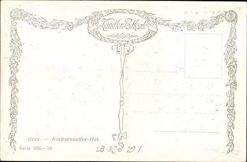 Künstler Ak Graz Steiermark, Krebsenkeller Hof