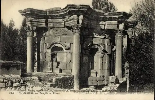 Ak Baalbek Libanon, Temple de Venus, Tempel