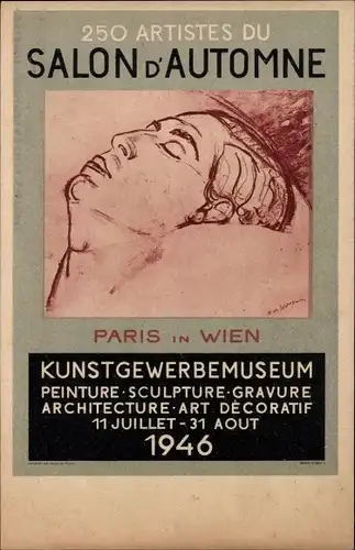 Künstler Ak Paris in Wien, Erste Ausstellung des Pariser Herbstsalons 1946, Salon d'Automne