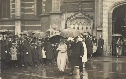 Foto Ak Amsterdam Nordholland, Königin Wilhelmina, Heinrich zu Mecklenburg, Adel Niederlande 1926