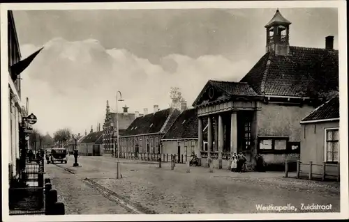 Ak Westkapelle Walcheren Zeeland, Zuidstraat