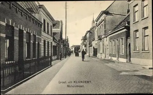 Ak Klundert Nordbrabant Niederlande, Molenstraat