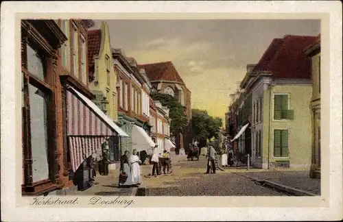 Ak Doesburg Gelderland Niederlande, Kerkstraat