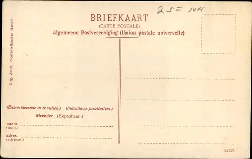 Ak Zaandam Zaanstad Nordholland, Westzijde b.d. Stationsstraat