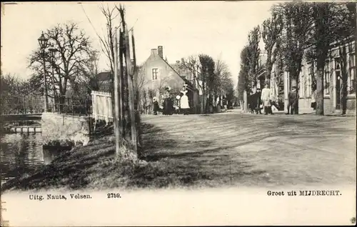 Ak Mijdrecht Utrecht Niederlande, Straßenpartie