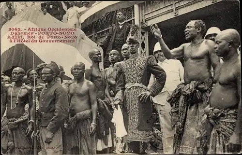 Ak Porto Novo Dahomey Benin, König Adjiki, Hotel du Gouvernement