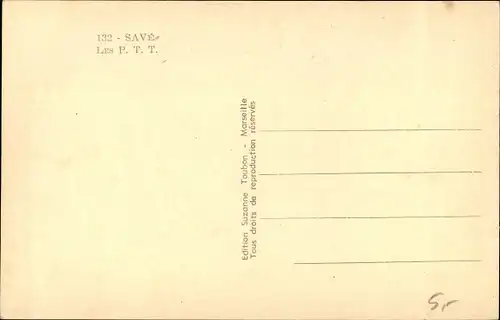 Ak Save Benin, Post- und Telegraphengebäude