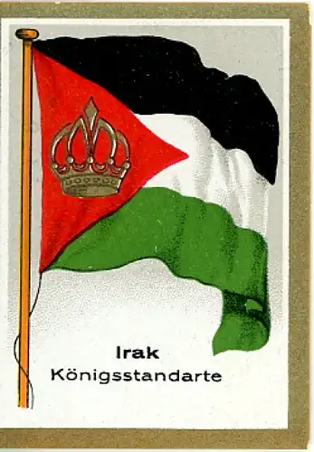 Sammelbild Fahnenbilder Fahnen der außereurop. Länder Nr. 265, Irak, Königsstandarte