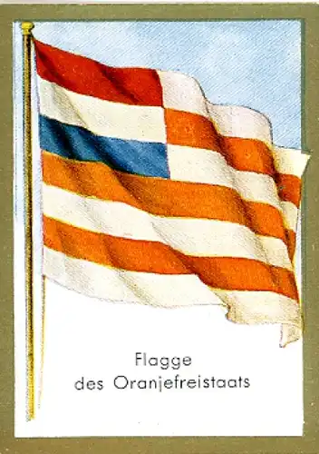 Sammelbild Historische Fahnen Bild 233, Flagge des Oranjefreistaates