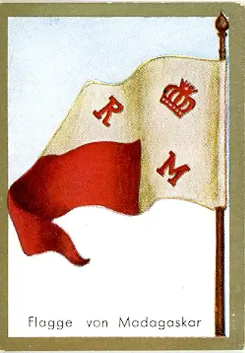 Sammelbild Historische Fahnen Bild 234, Flagge von Madagaskar