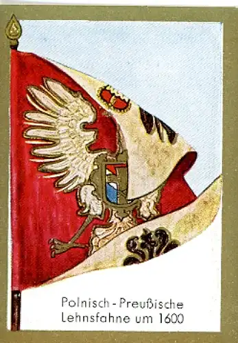 Sammelbild Historische Fahnen Bild 53, Polnisch-preußische Lehnsfahne um 1600