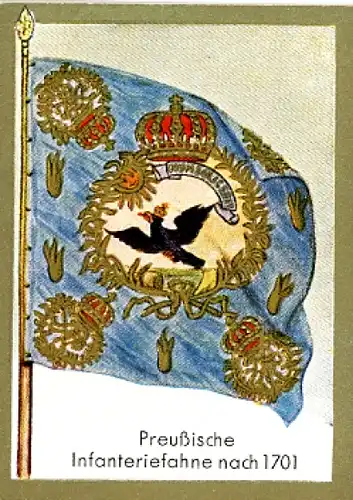 Sammelbild Historische Fahnen Bild 140, Preußische Infanteriefahne nach 1701