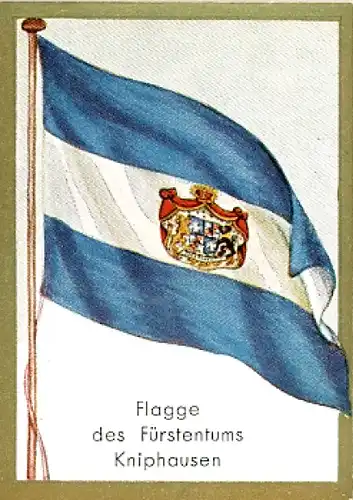 Sammelbild Historische Fahnen Bild 172, Flagge des Fürstentums Kniphausen