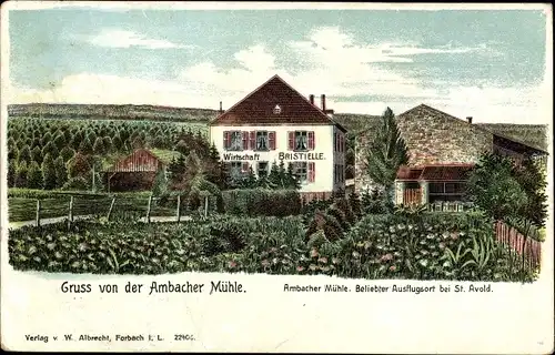 Ak St. Avold Lothringen Moselle, Ambacher Mühle