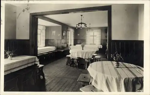 Ak Roßleben im Kyffhäuserkreis, Jugendheim Mittelelbehaus, Tagesraum