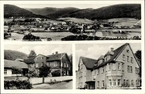 Ak Löwensen Bad Pyrmont, Panorama, St. Maria, Hohe Stolle DRK Mütter Erholungsheim