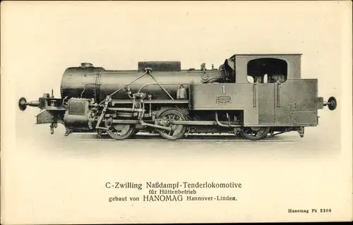 Ak C-Zwilling Nassdampf Tenderlokomotive für Hüttenbetrieb