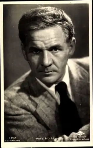 Ak Schauspieler Attila Hörbiger, Portrait