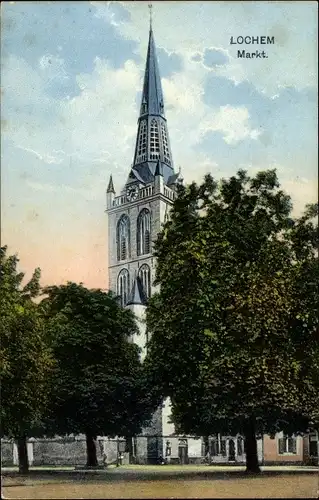 Ak Lochem Gelderland, Markt