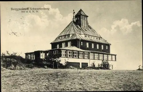 Ak Neuhausen im Erzgebirge, Berggasthof Schwartenberg