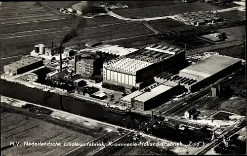 Ak Krommenie Zaanstad Nordholland Niederlande, N. V. Nederlandsche Linoleumfabriek