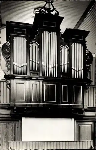 Ak Noordeloos Molenlanden Südholland, Orgel Geref. Kerk