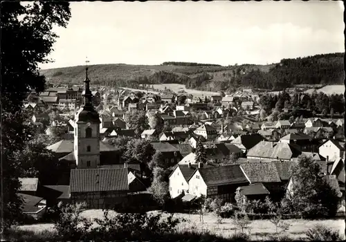 Ak Zella Mehlis Thüringen, Blick auf Zella, Kirchturm