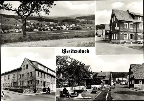 Ak Breitenbach Schleusingen Thüringen, Gaststätte zur Erholung, HO Gaststätte Adlersberg, Hauptstr.