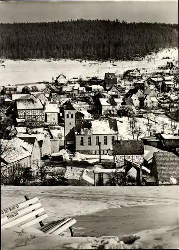 Ak Brotterode in Thüringen, Teilansicht der Stadt, Winter