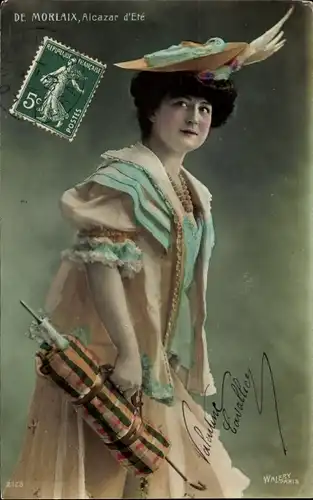Ak Schauspielerin De Morlaix, Alcazar d'Ete, Portrait