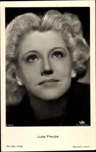 Ak Schauspielerin Jutta Freybe, Portrait
