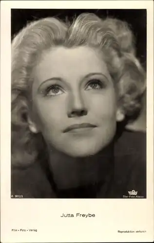 Ak Schauspielerin Jutta Freybe, Portrait