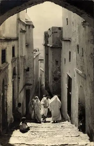 Ak Algier Alger Algerien, Casbah, rue Ben Ali