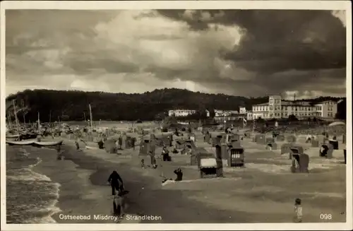 Ak Międzyzdroje Misdroy Pommern, Strand