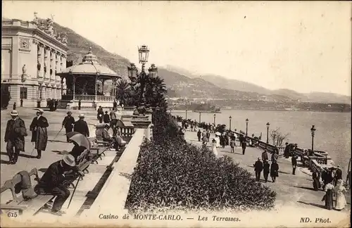Ak Monte Carlo Monaco, Les Terrasses