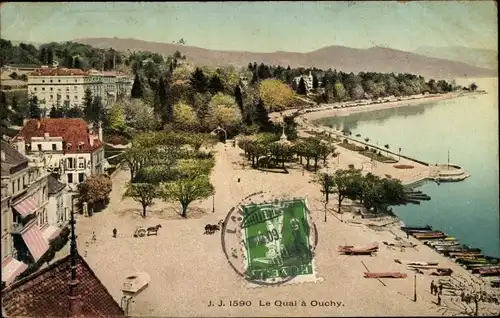 Ak Ouchy Lausanne Kt. Waadt, Le Quai