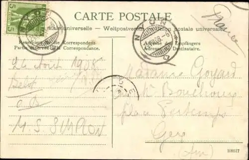 Ak Genfersee Schweiz, Halbsalon-Dampfer Simplon in Fahrt, Lac Léman