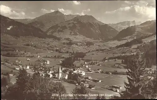 Ak Gessenay et Gstaad Saanen Kanton Bern, Gesamtansicht