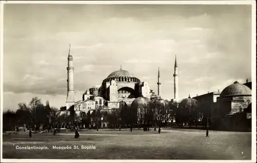 Ak Konstantinopel Istanbul Türkei, Mosquée St. Sophie, Hagia Sophia, Moschee