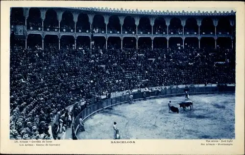 Ak Barcelona Katalonien Spanien, Plaza de Toros Monumental