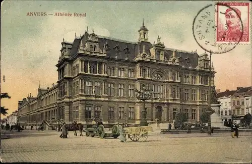 Ak Anvers Antwerpen Flandern, Athénée Royal