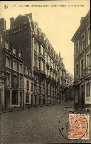 Ak Spa Wallonien Lüttich, Grand Hôtel Britannique