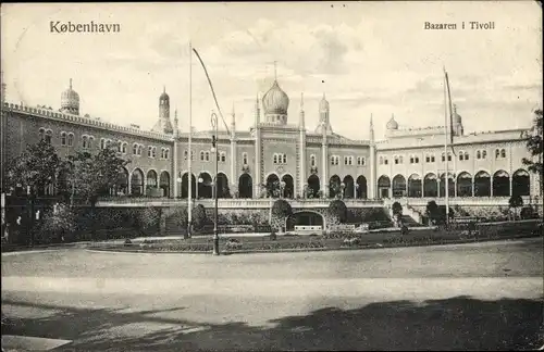 Ak København Kopenhagen Dänemark, Bazaren i Tivoli